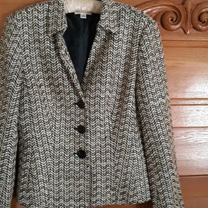 Blazer multi color cream black taupe